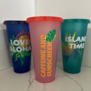 Starbucks Hawaii Cold Cup Set